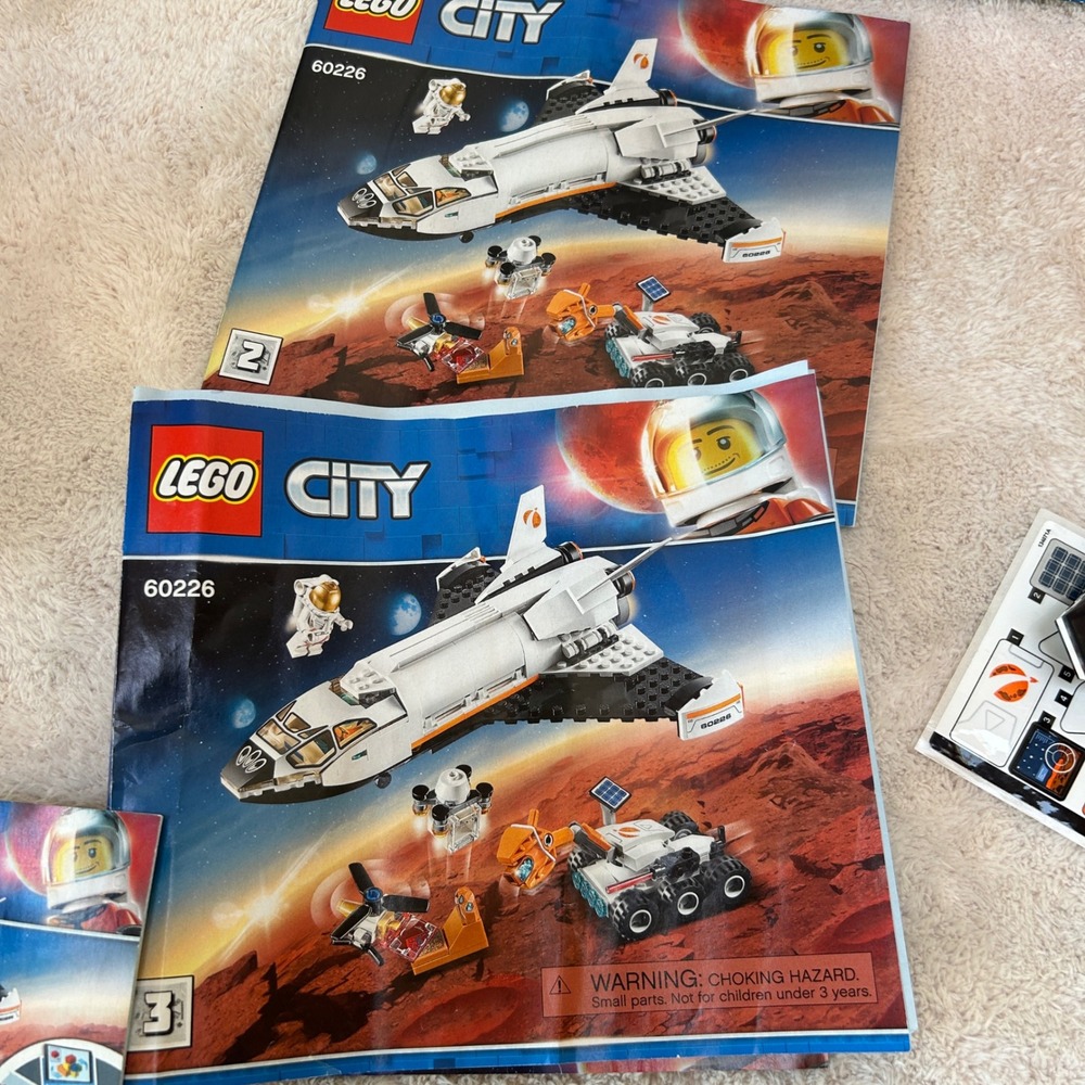 LEGO City Mars Research Shuttle 60226 NASA Inspired Space Set with Box & Manuals - Picture 4 of 8